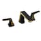 Anzzi 2-Handle 3-Hole Widespread Bathroom Faucet, Matte Black Brushed Gold L-AZ905MB-BG - alternate 1